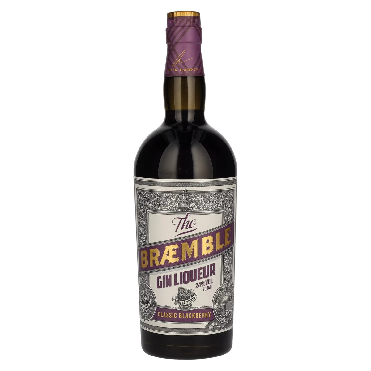The BRAEMBLE Ginlikeur Classic Blackberry 24% vol. 0,7 l