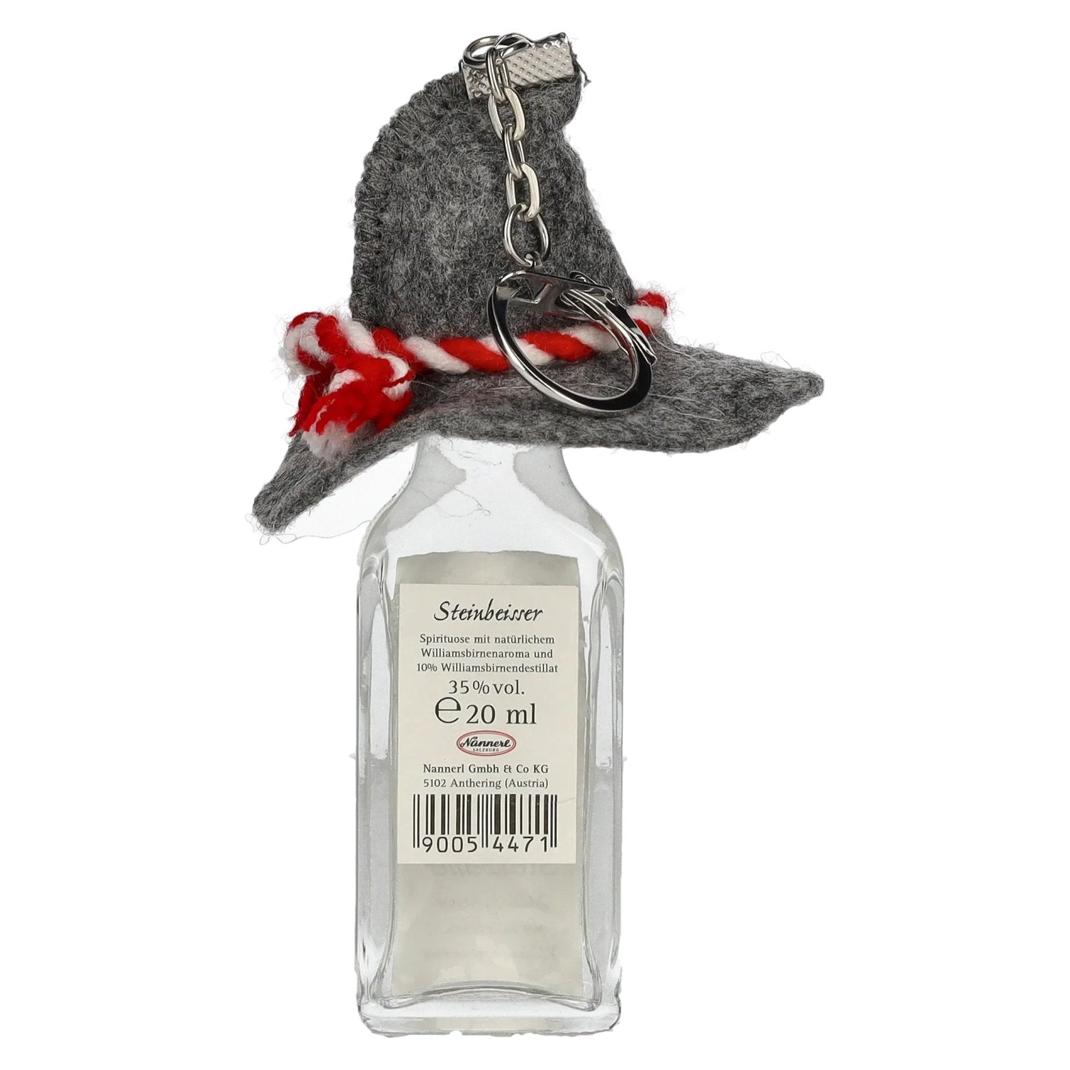Nannerl Alpine schnaps STEINBEISSER Williams 35% vol. 0.02l met vilthoed