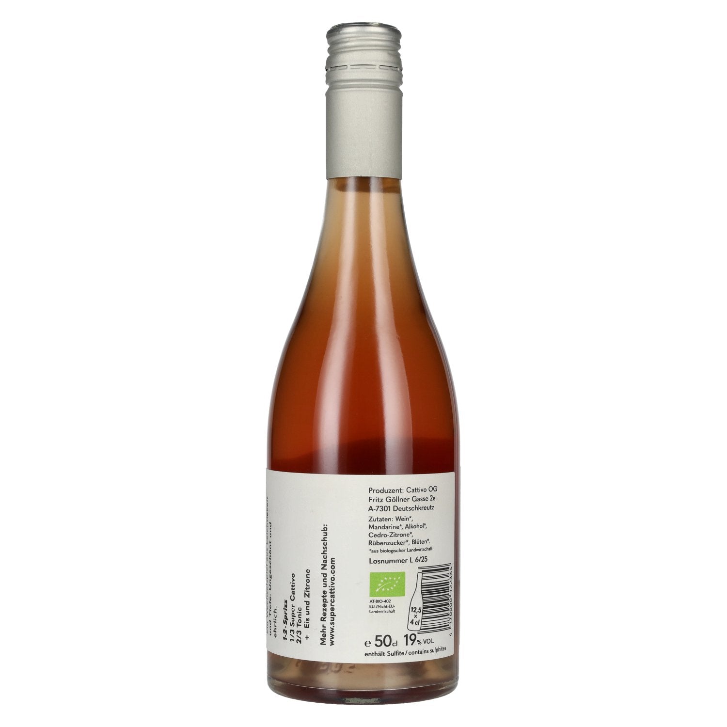 Super Cattivo Mandarino Bio Bitter Aperitivo 19% Vol. 0,5l