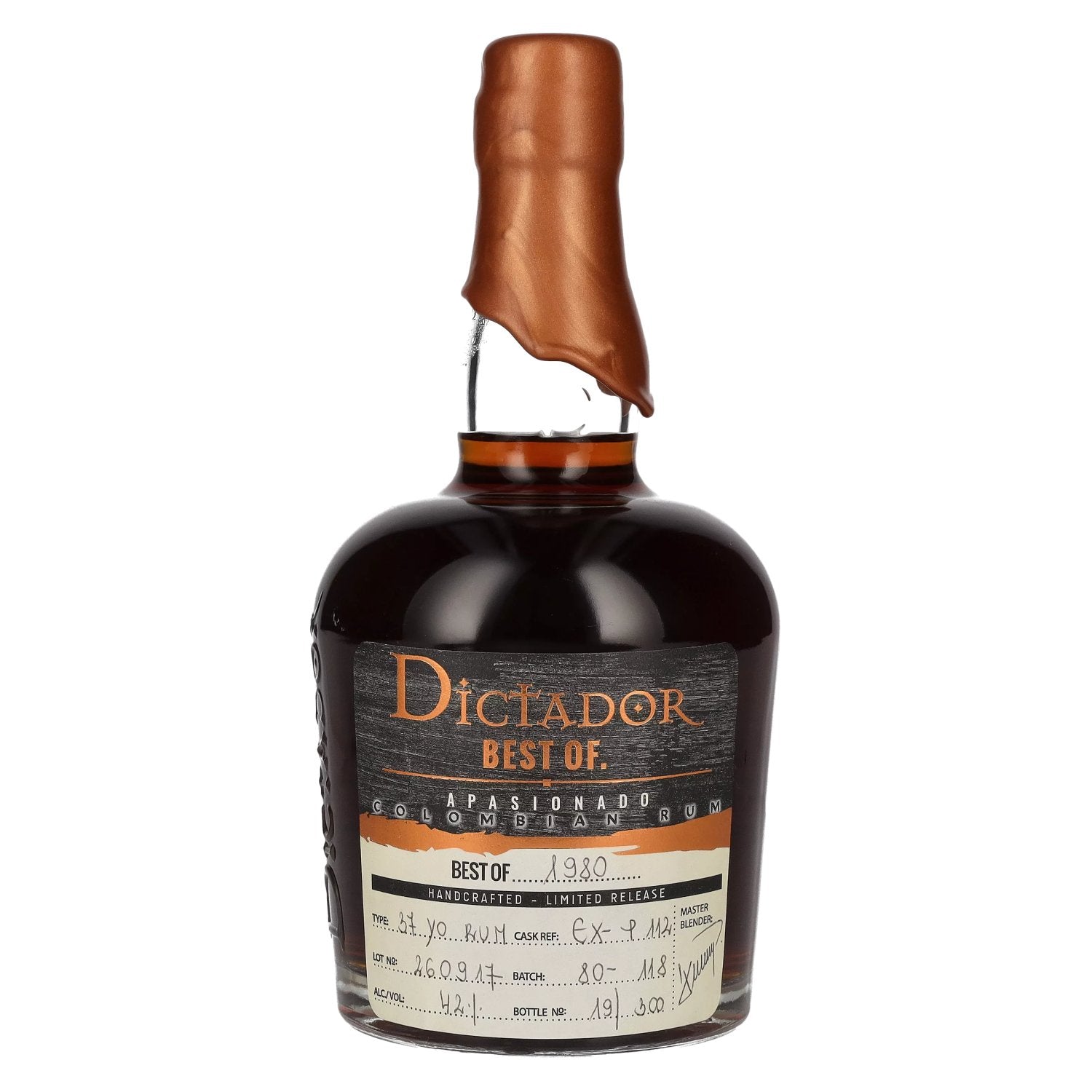Dictador BEST OF 1980 APASIONADO Rhum colombien 37YO/260917/EX-P112 42% vol. 0,7l