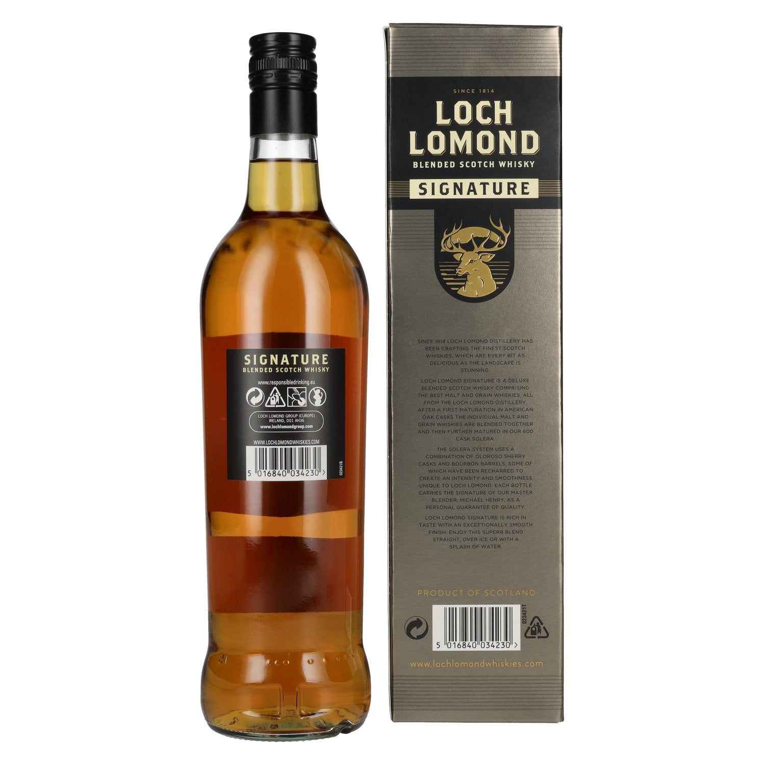 Loch Lomond SIGNATURE Blended Scotch Whisky 40% Vol. 0,7l in geschenkverpakking