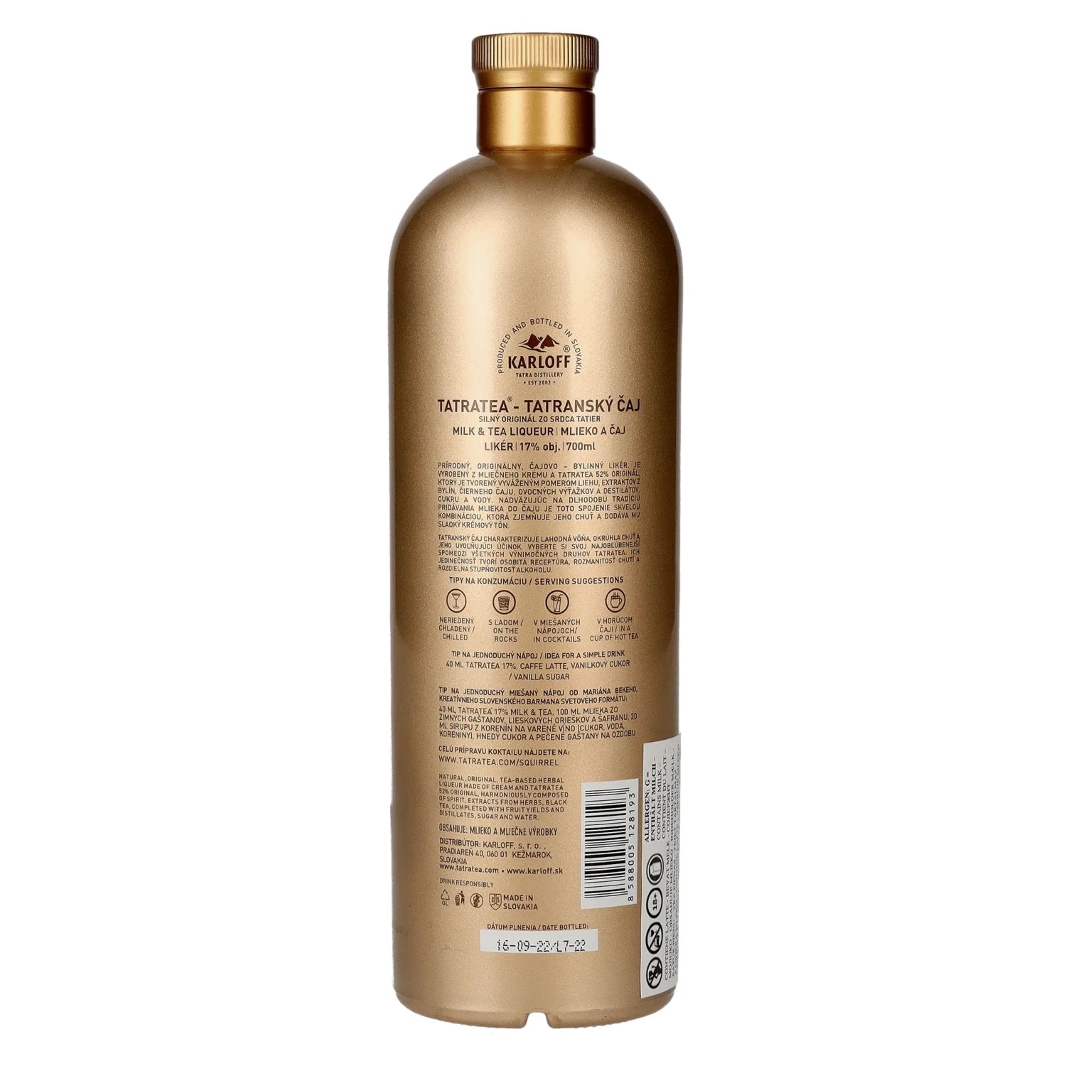 TATRATEA Milk & Tea Liqueur 17% Vol. 0,7l