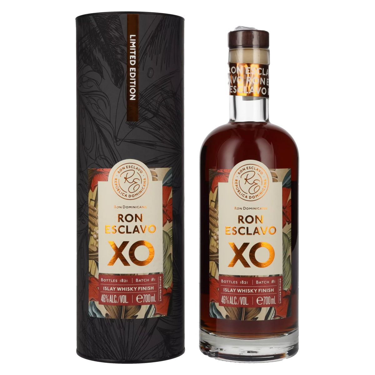 Ron Esclavo XO Islay Whisky Finish Lot n° 1 46 % vol. 0,7 l dans un coffret cadeau