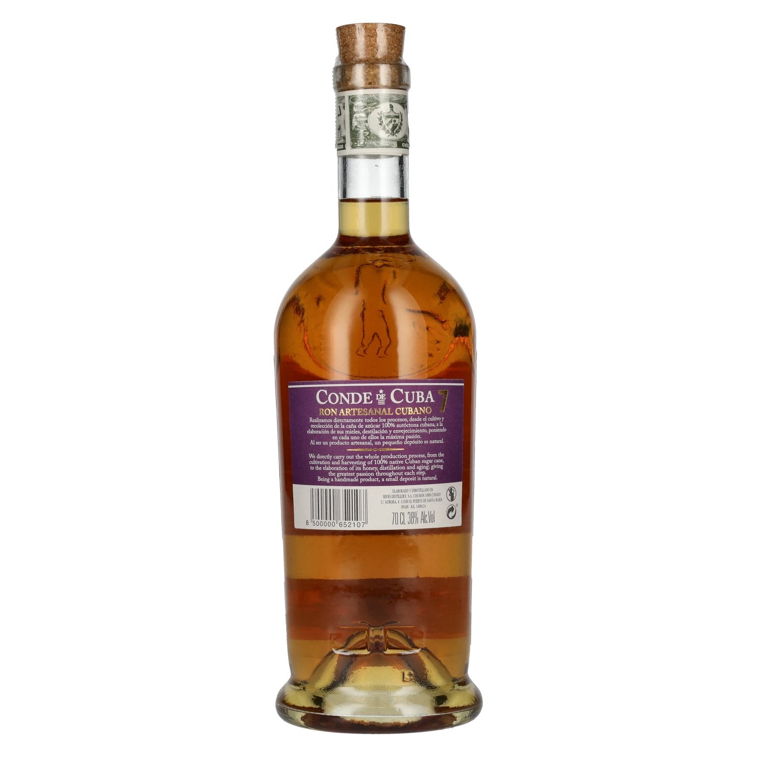 Conde de Cuba 7 Ron Artesanal Cubano 38% Vol. 0,7l