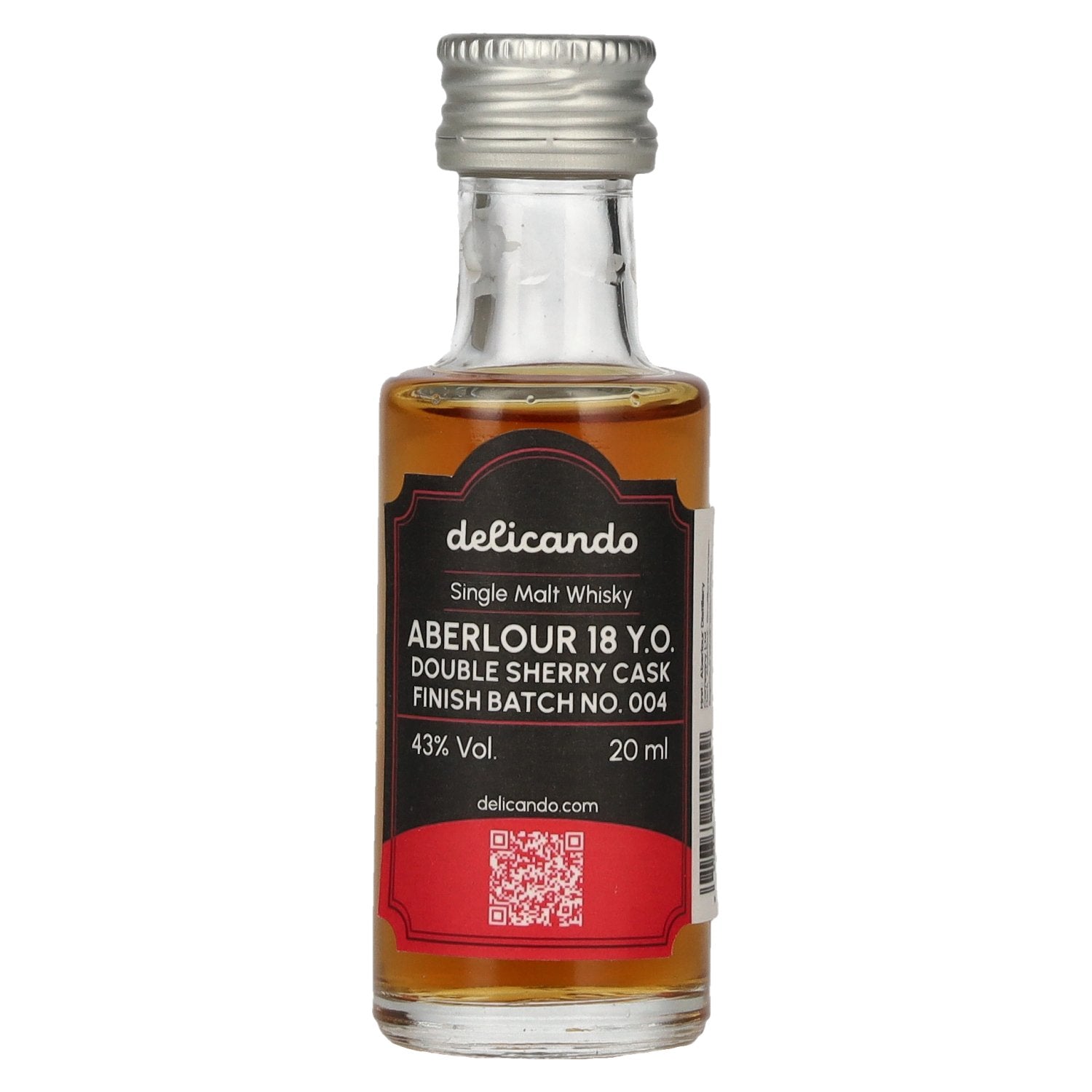 Aberlour 18 years Old Double Sherry Cask Finish Batch No. 004 43% Vol. 0,02l