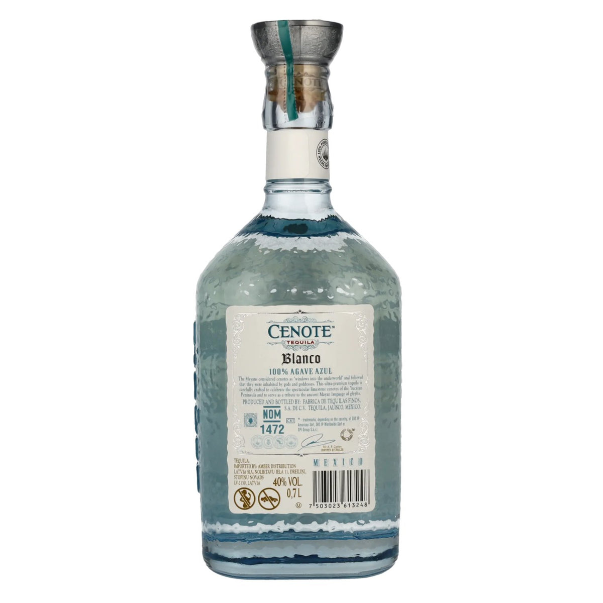 Cenote Tequila Blanco 100% Agave Azul 40% ABV 0.7l
