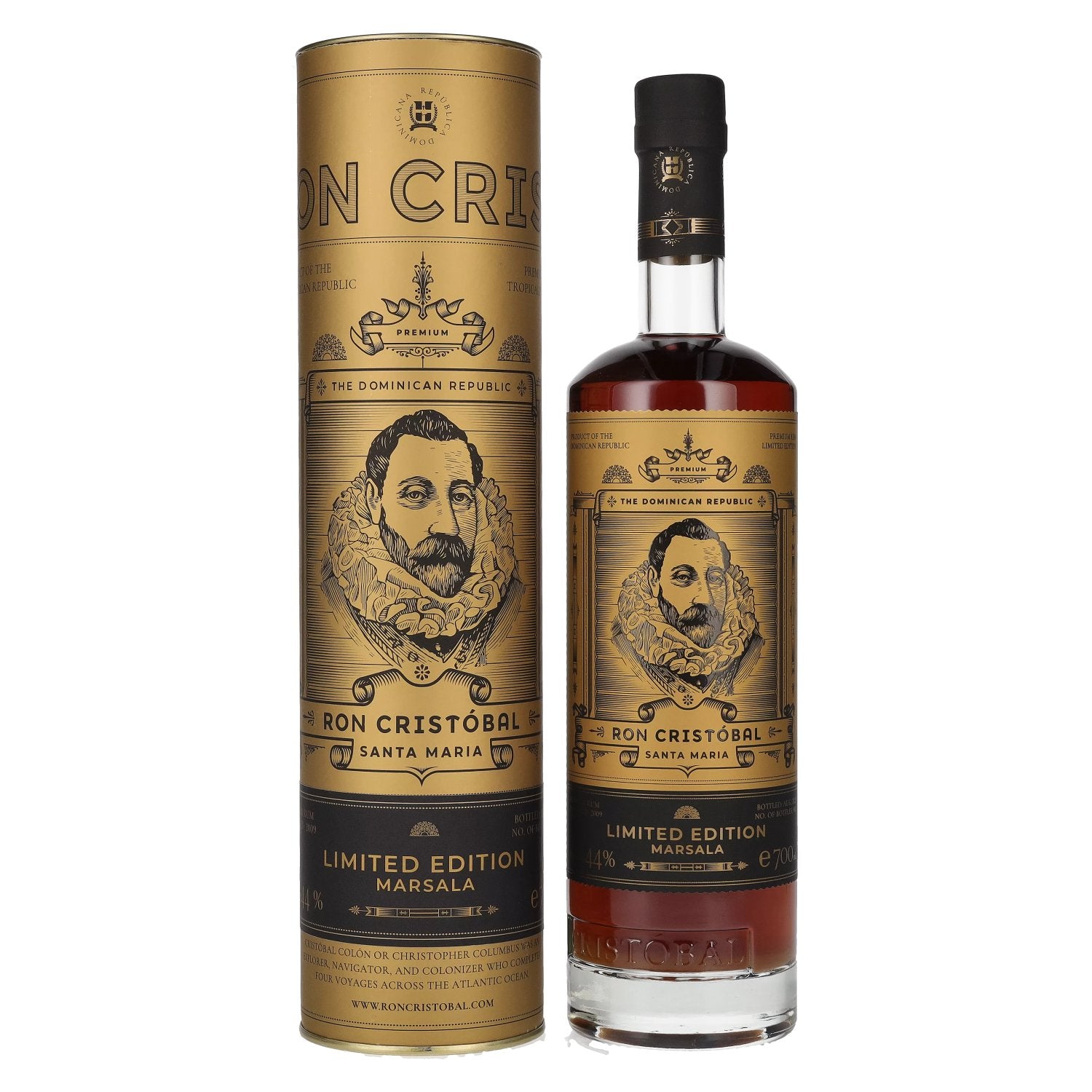 Ron Cristóbal Santa Maria Marsala Limited Edition 44% Vol. 0,7l in geschenkverpakking