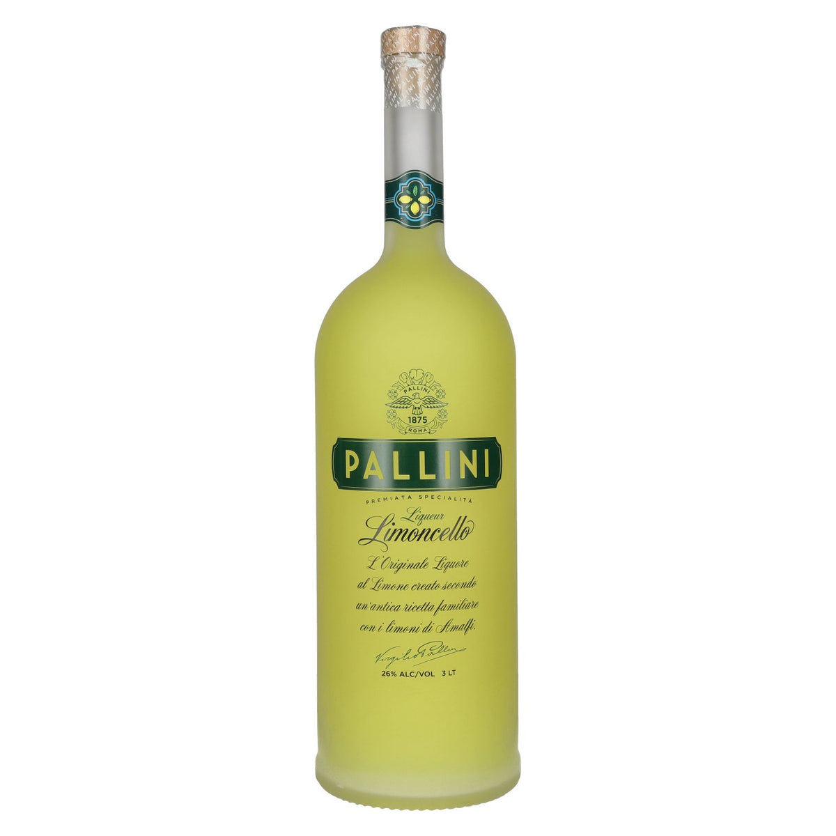 Pallini Limoncello Liqueur 26% vol. 3 litres