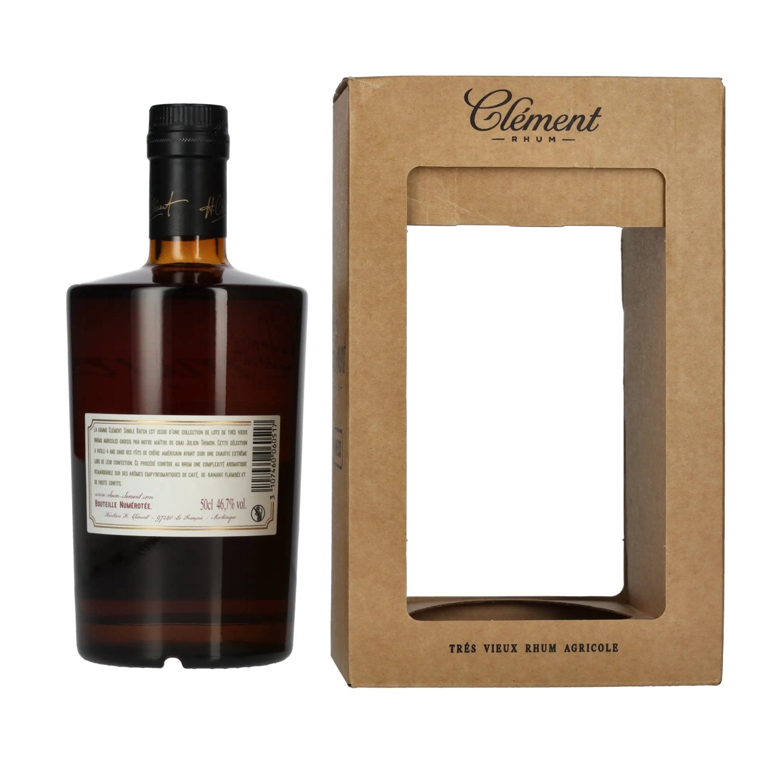 Clément Rhum Chauffe Extrême Single Batch 46,7% Vol. 0,5l in Geschenkbox