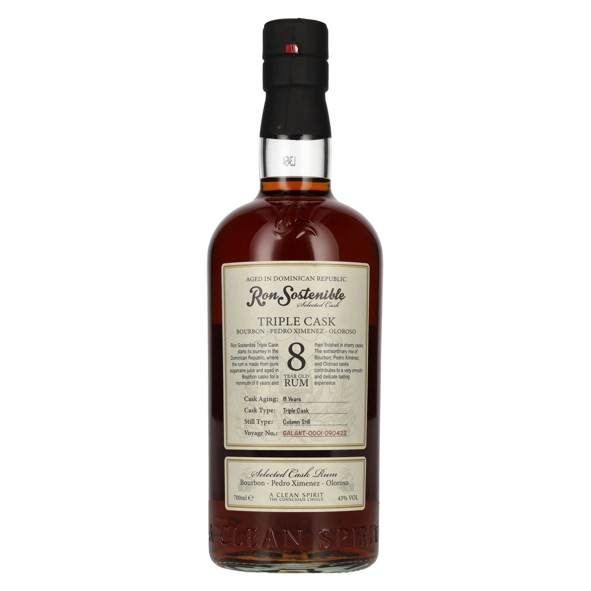 Ron Sostenible 8 Years Old Triple Cask Rum 43% Vol. 0,7l