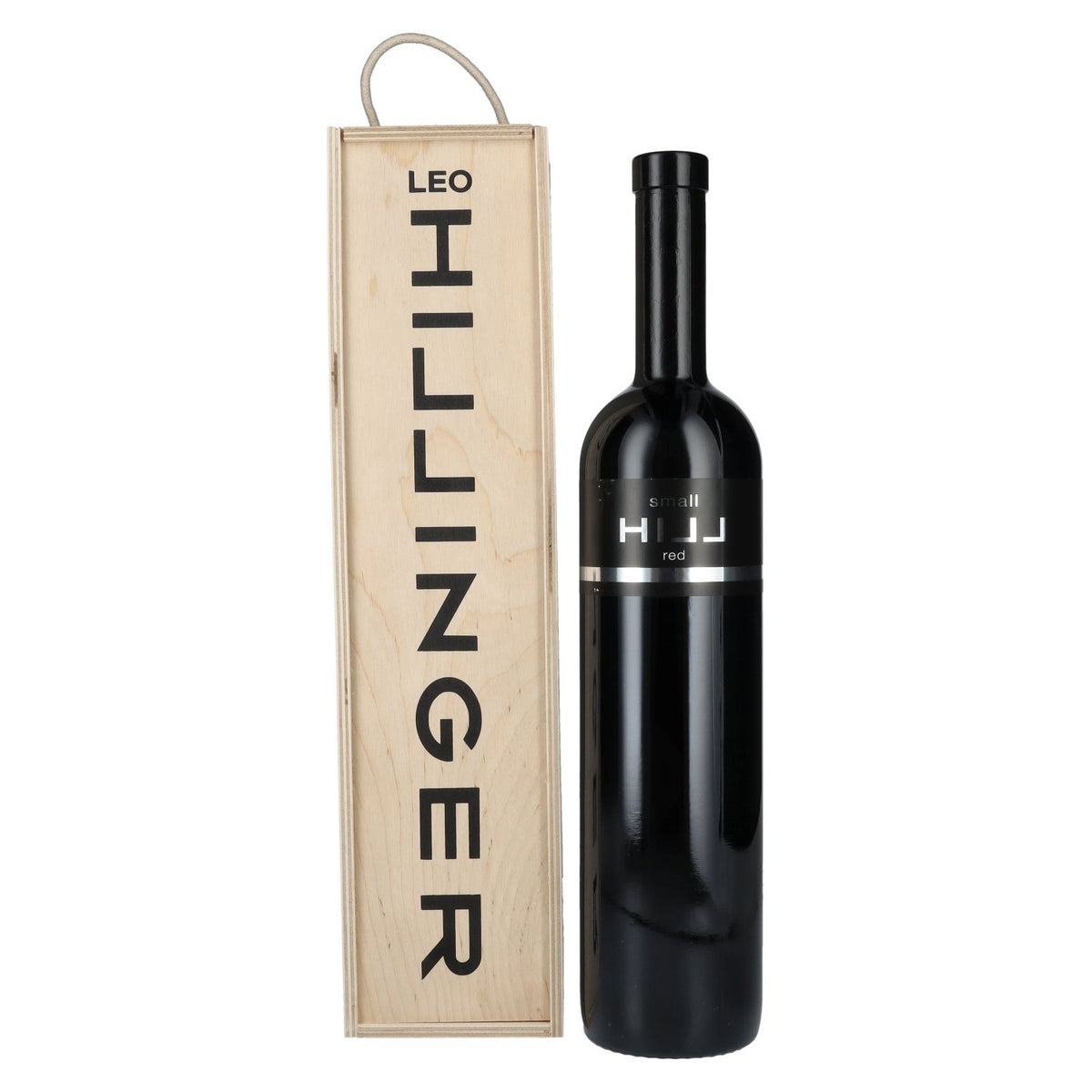 Hillinger Small Hill Red 2022 13% ABV 1.5 litres in a wooden crate