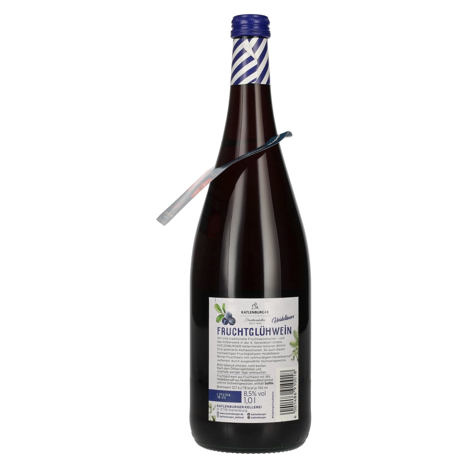 Katlenburger mulled wine blueberry 8,5% Vol. 1l