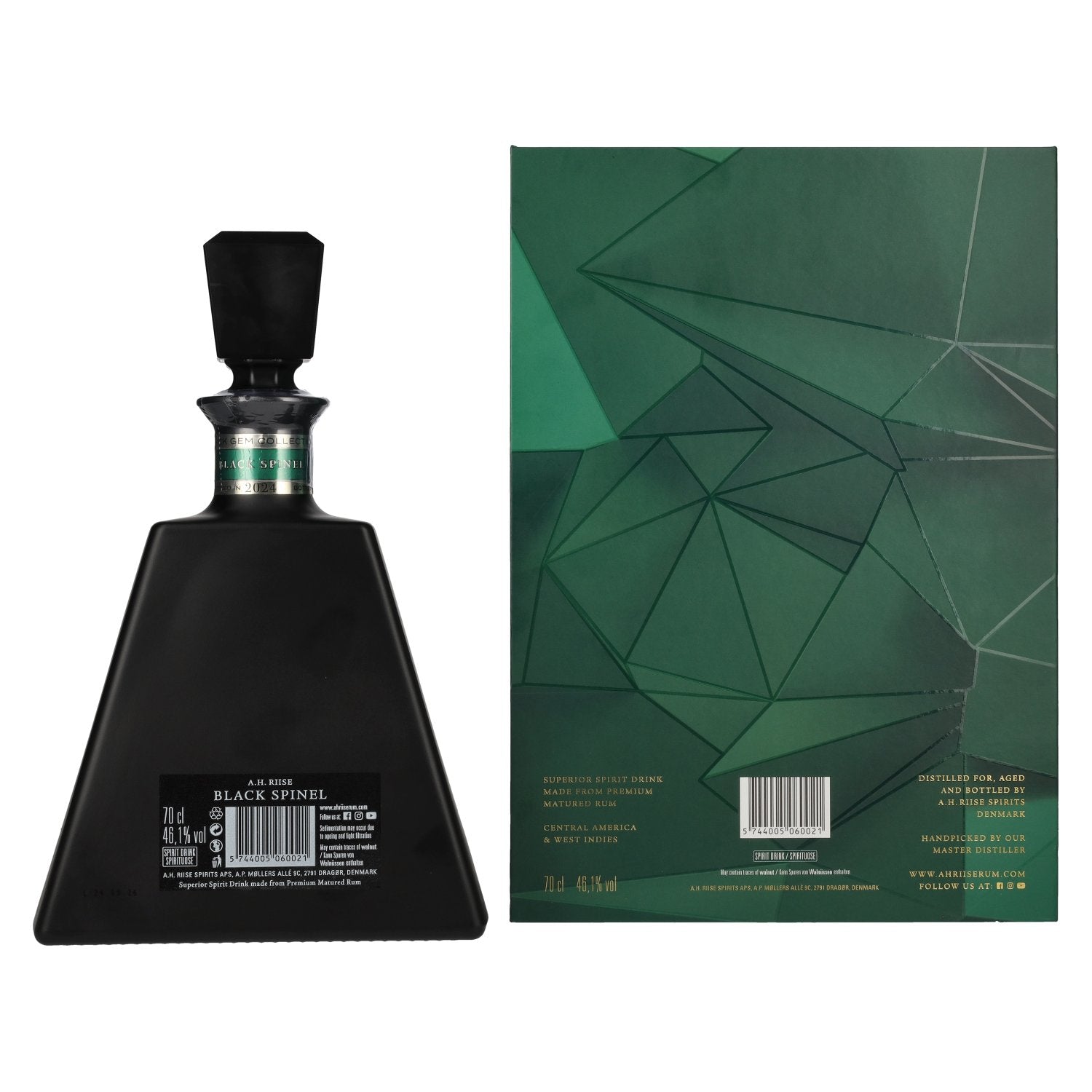 A.H. Riise Black Spinel BLACK GEM COLLECTION Spirit Drink 46,1% Vol. 0,7l in gift box