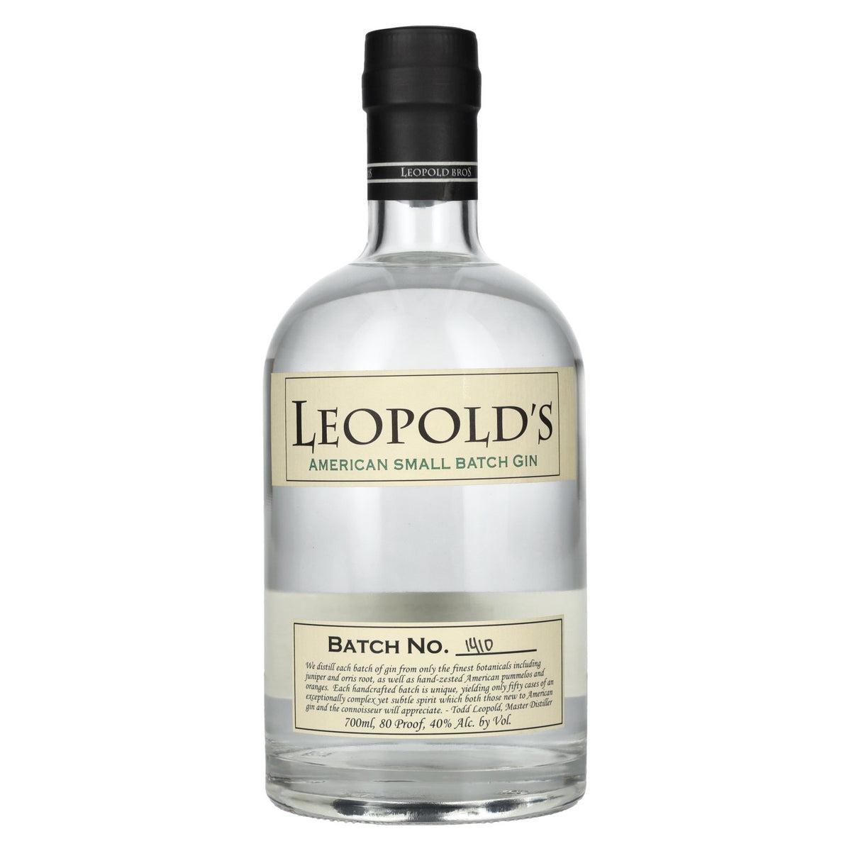 Leopold's Small Batch Gin 40% ABV 0.7 l