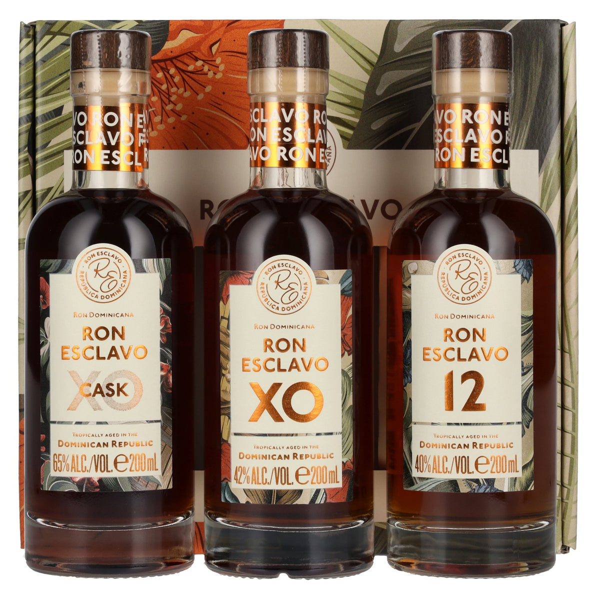 Ron Esclavo Gift Box 49% ABV, 3 x 0.2 l in a gift box