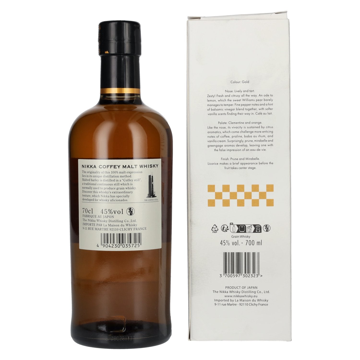 Nikka Coffey Malt Whisky 90th Anniversary 45% Vol. 0,7l in geschenkverpakking