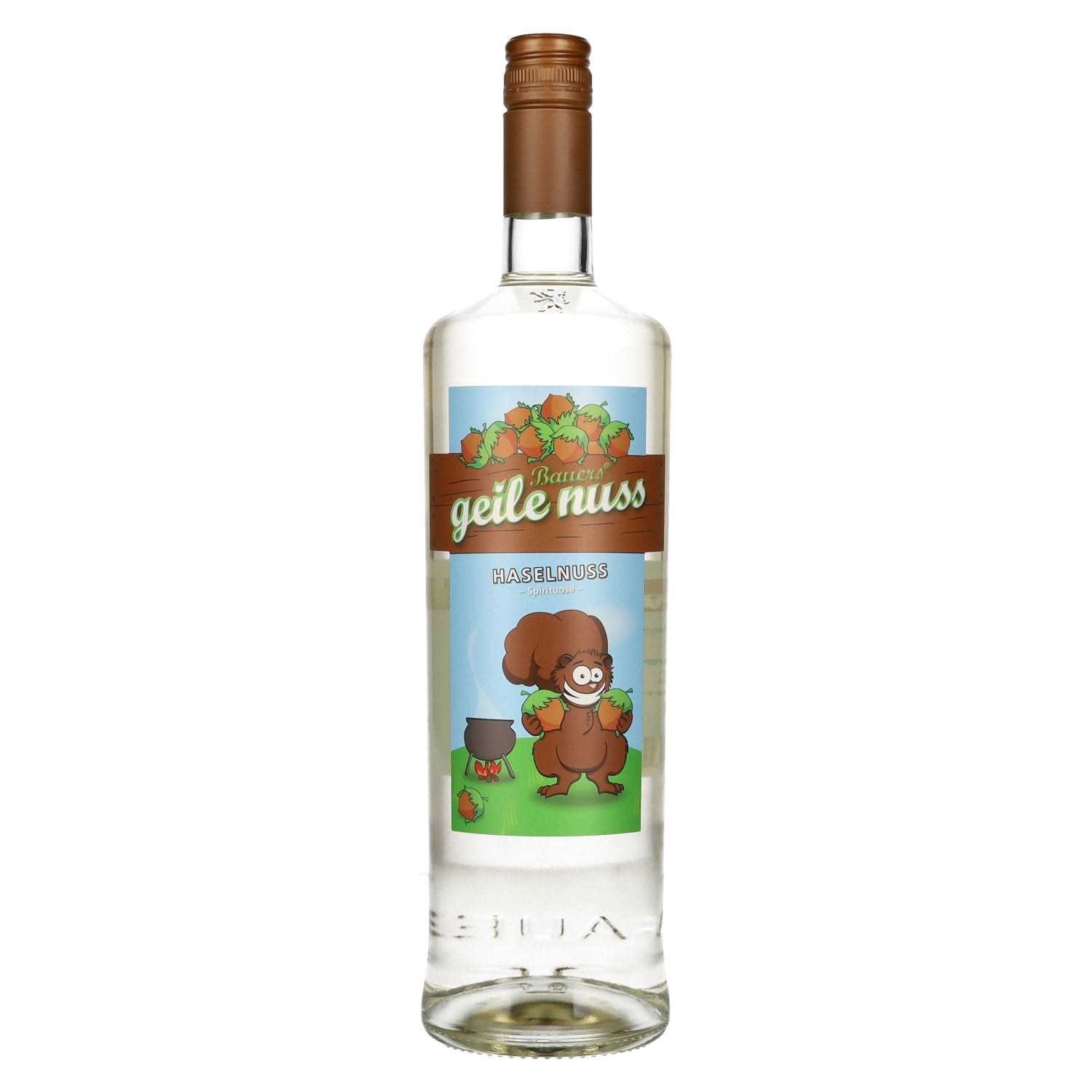 Bauer geile nuss hazelnoot-eau-de-vie 33% vol. 1l