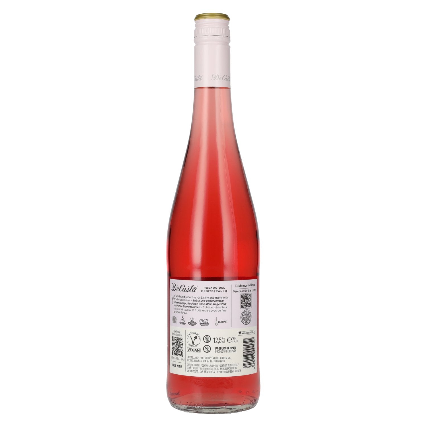 Torres De Casta Rosado del Mediterráneo 2024 12,5% Vol. 0,75l