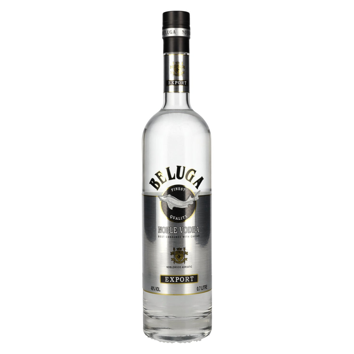 Beluga Noble Vodka EXPORT Montenegro 40% ABV 0.7 l