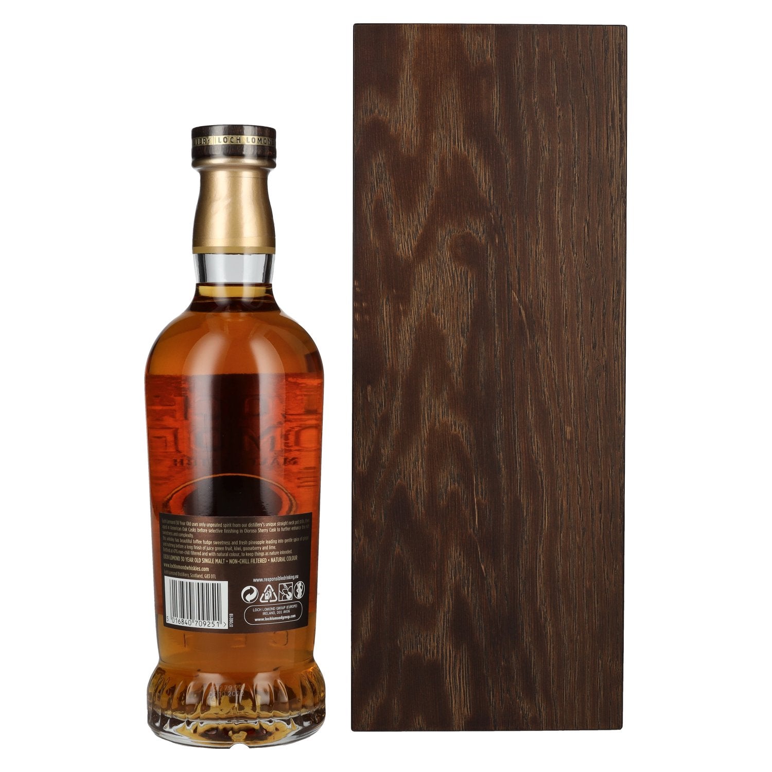 Loch Lomond 30 Years Old Single Malt Scotch Whisky 47% Vol. 0,7l in wooden box