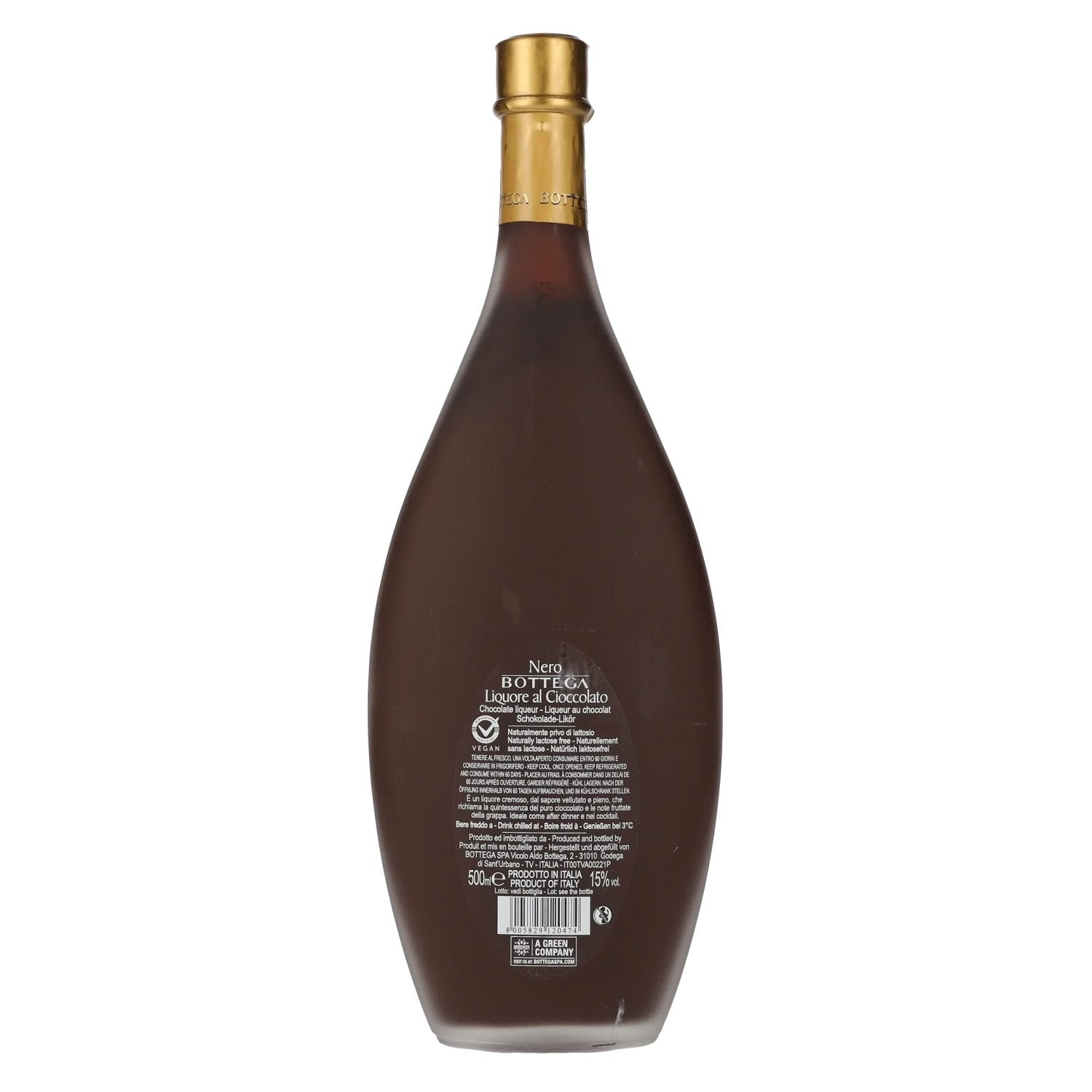Bottega CIOCCOLATO NERO Grappa Likeur 15% Vol. 0,5l