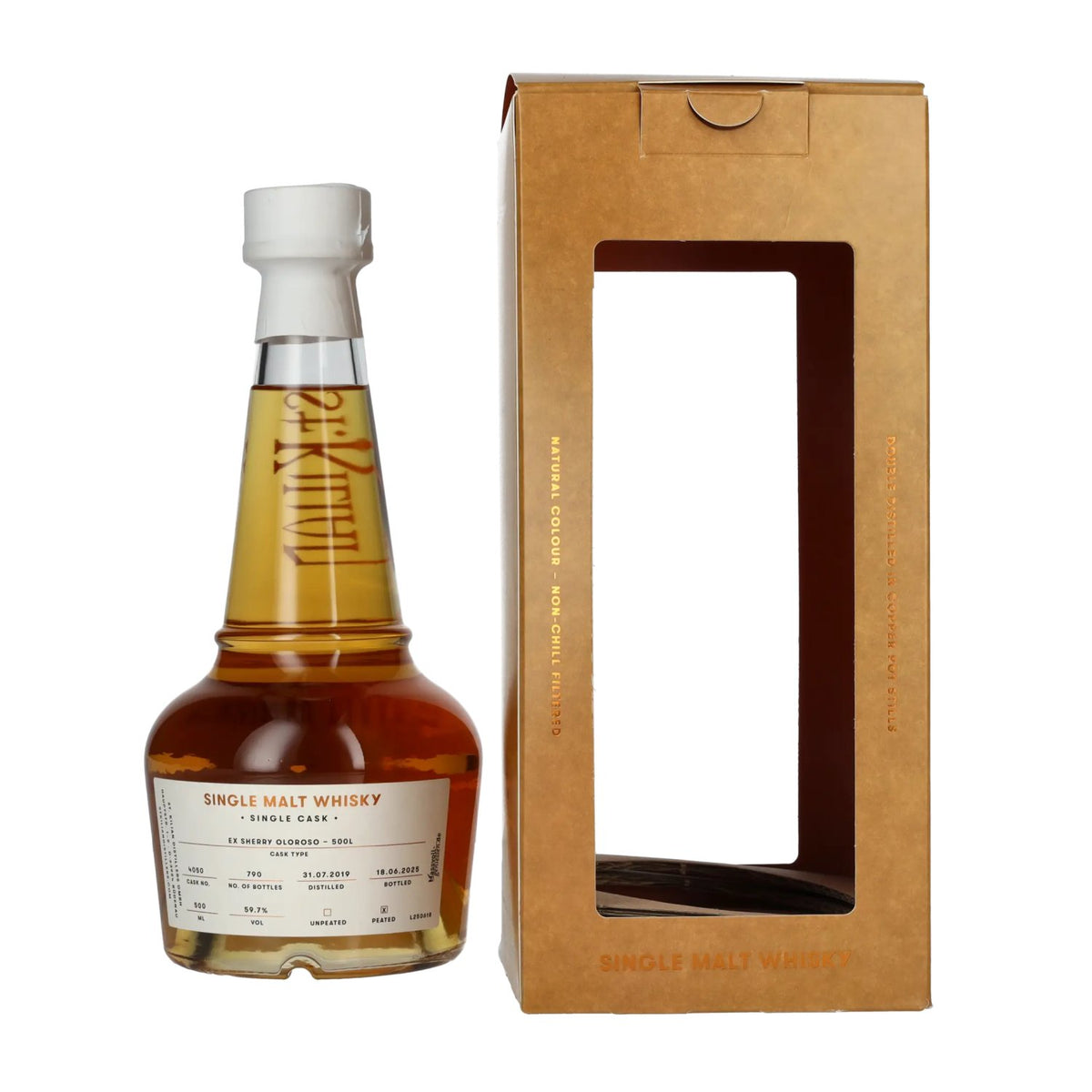 St. Kilian ULTRA HEAVILY PEATED Single Malt Whisky 59.7% ABV, 0.7l in a gift box