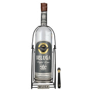 Vodka Beluga Gold Line Montenegro 40 % vol., 3 l, dans un coffret cadeau avec support pivotant et pinceau