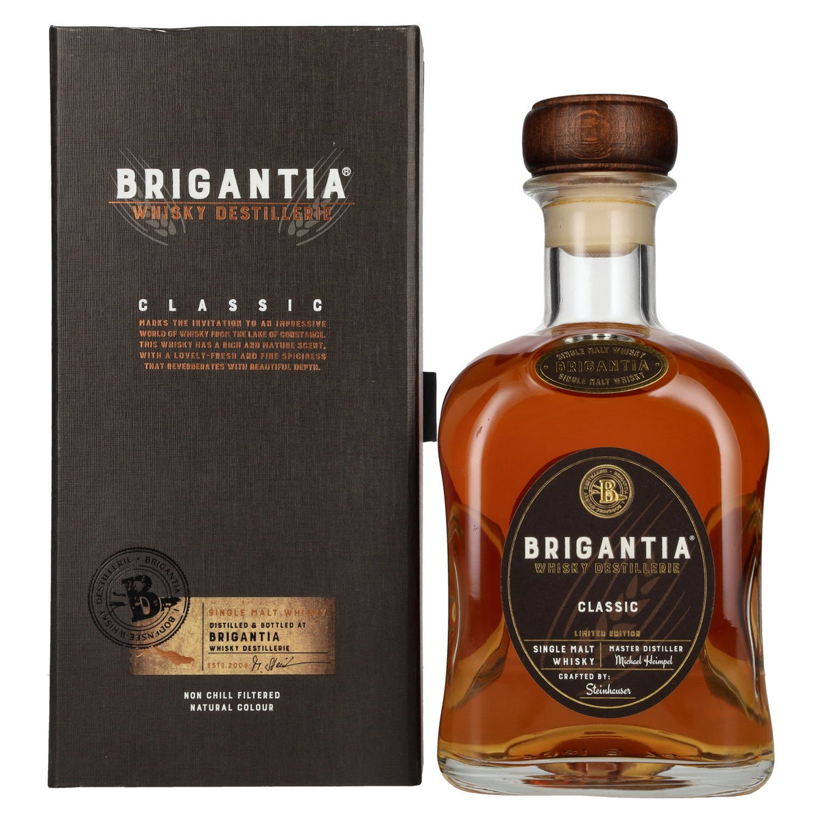 Steinhauser BRIGANTIA CLASSIC Single Malt Whisky Limited Edition 43% vol. 0.7l in a gift box