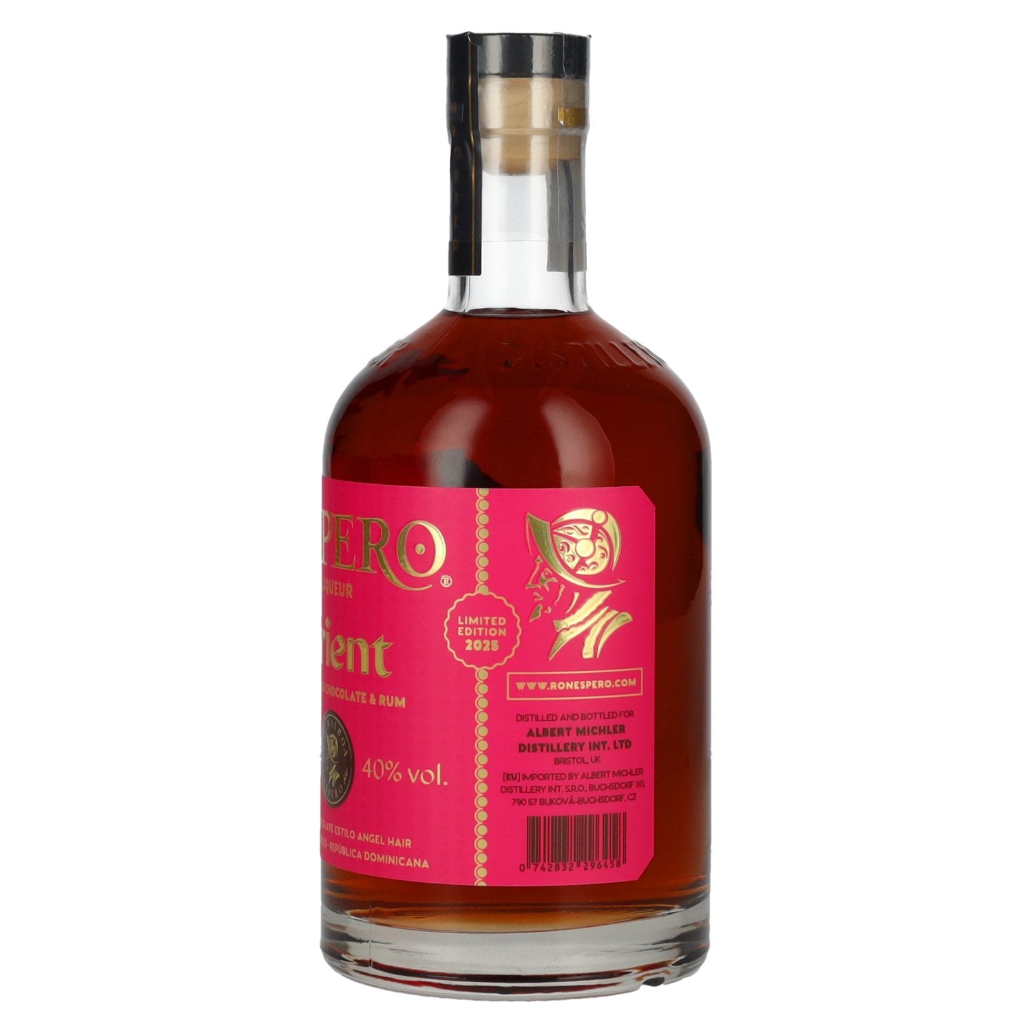 Ron Espero ORIENT Engelhaar Chocolade &amp; Rum Likeur Limited Edition 40% Vol. 0,7l
