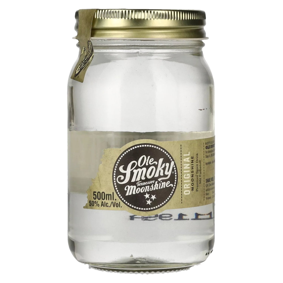 Ole Smoky Tennessee Moonshine ORIGINAL 50% vol. 0,5 l