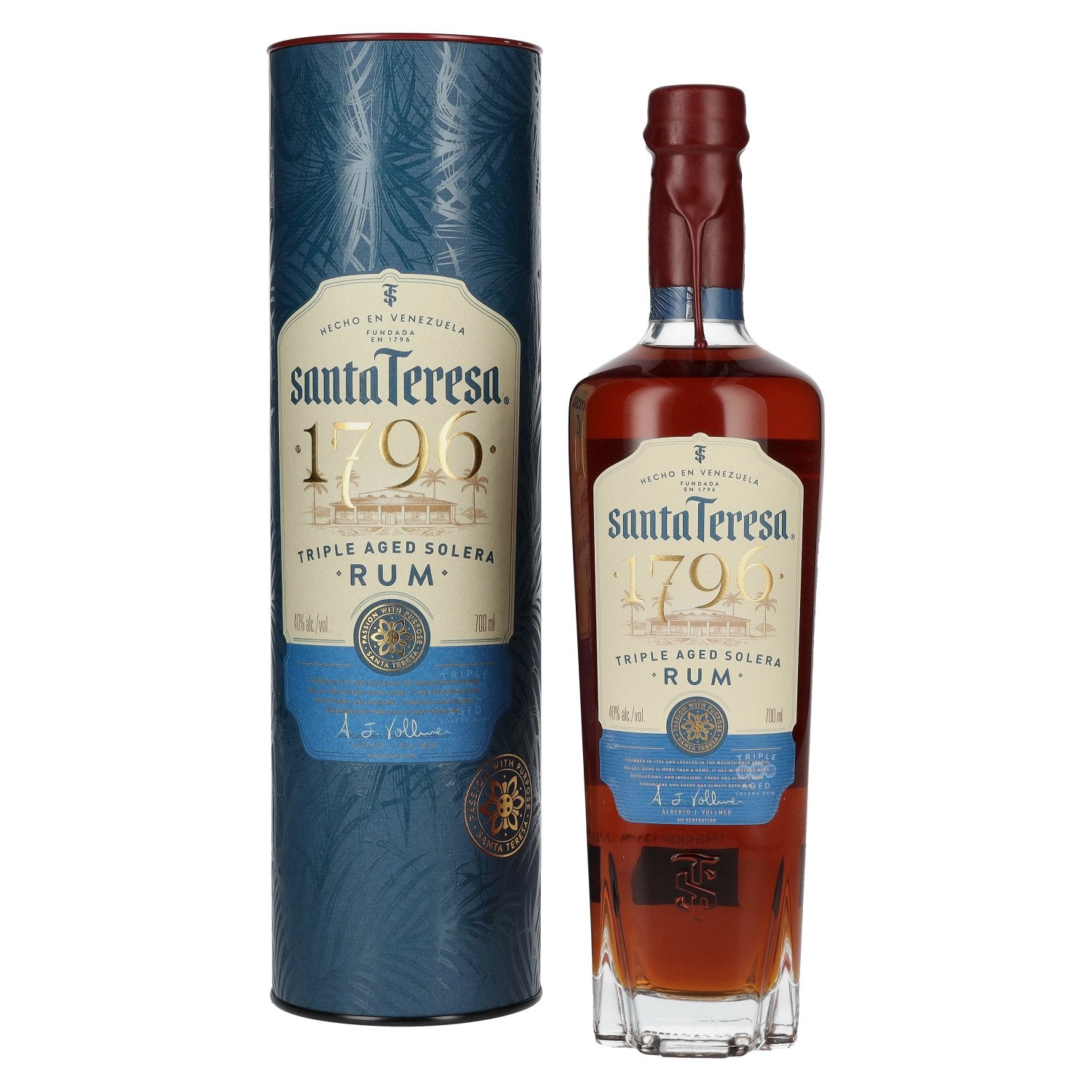 Santa Teresa 1796 Triple Aged Solera Rum 40% Vol. 0,7l in Geschenkbox