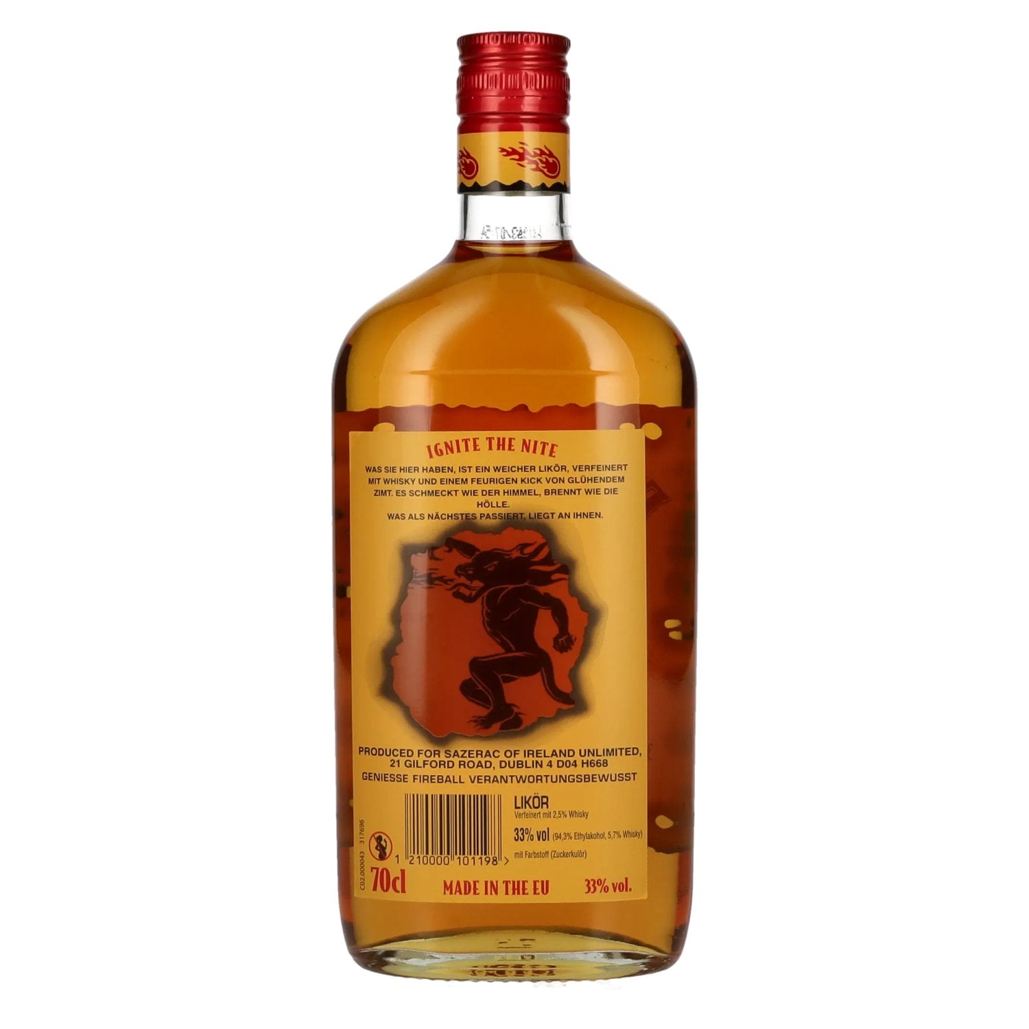 Fireball RED HOT Liqueur with Cinnamon & Whisky 33% Vol. 0,7l