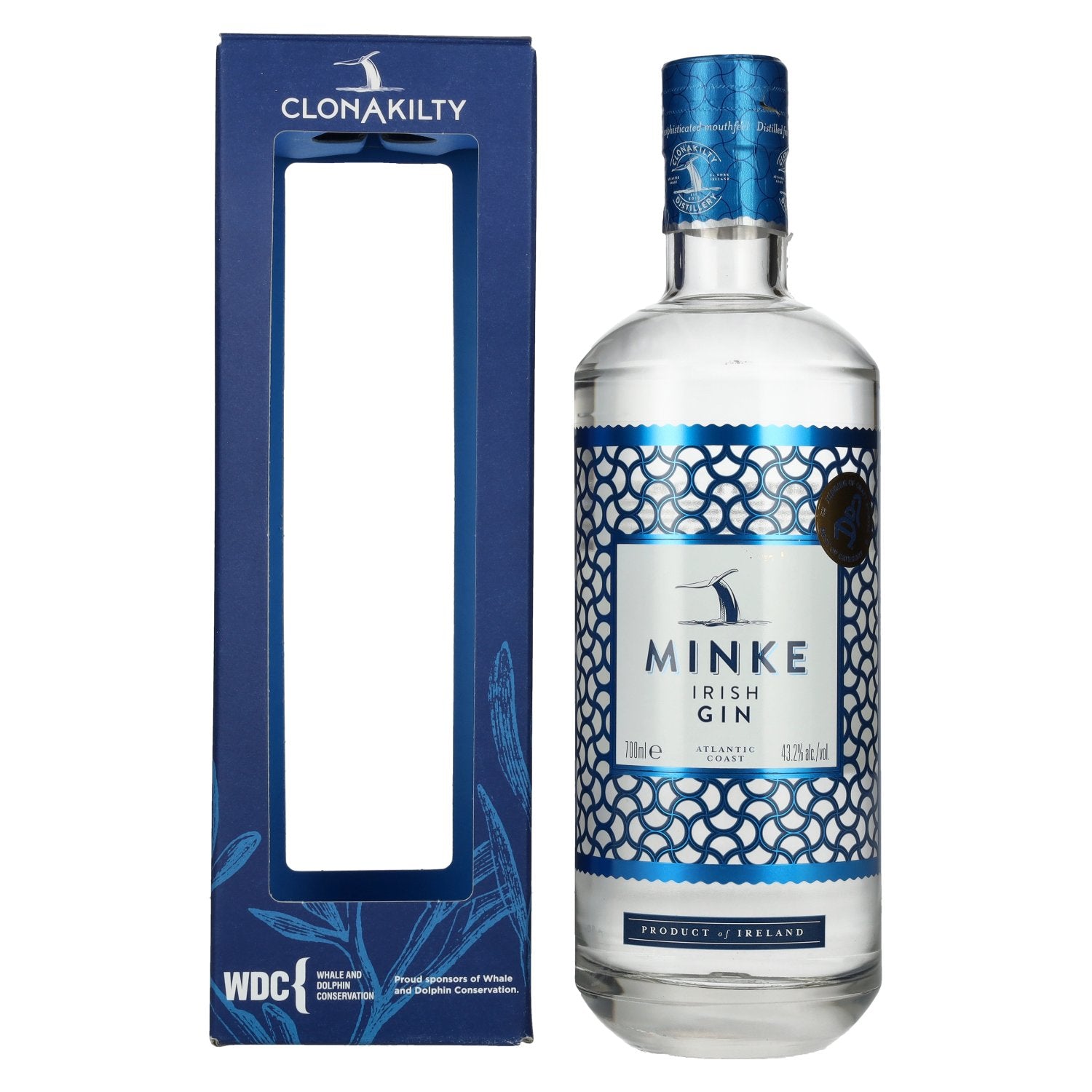 Minke Irish Gin 43,2% vol. 0,7l en boîte cadeau