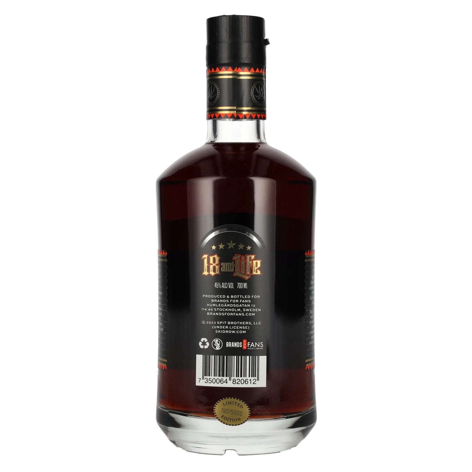 SKID ROW 18 and Life 35th Anniversary Ultra Premium Rum 45% Vol. 0,7l