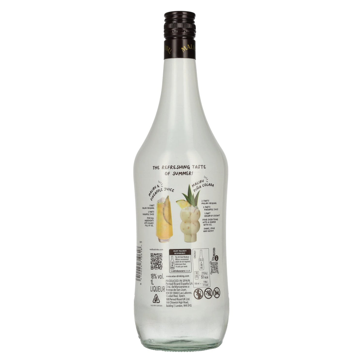 Malibu Coconut 18 % vol. 1 l