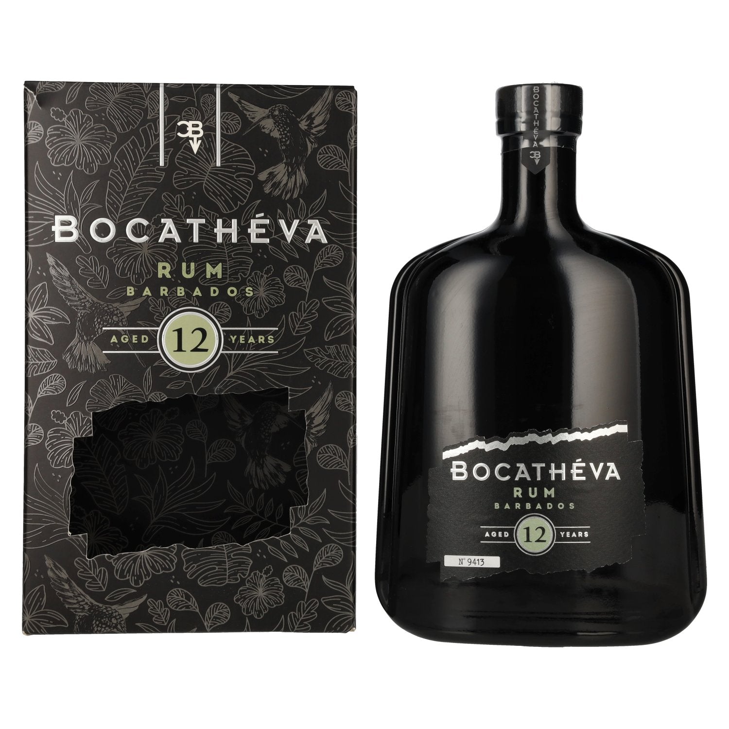 Bocathéva 12 Jaar Oude Rum van Barbados 45% Vol. 0,7l in geschenkverpakking