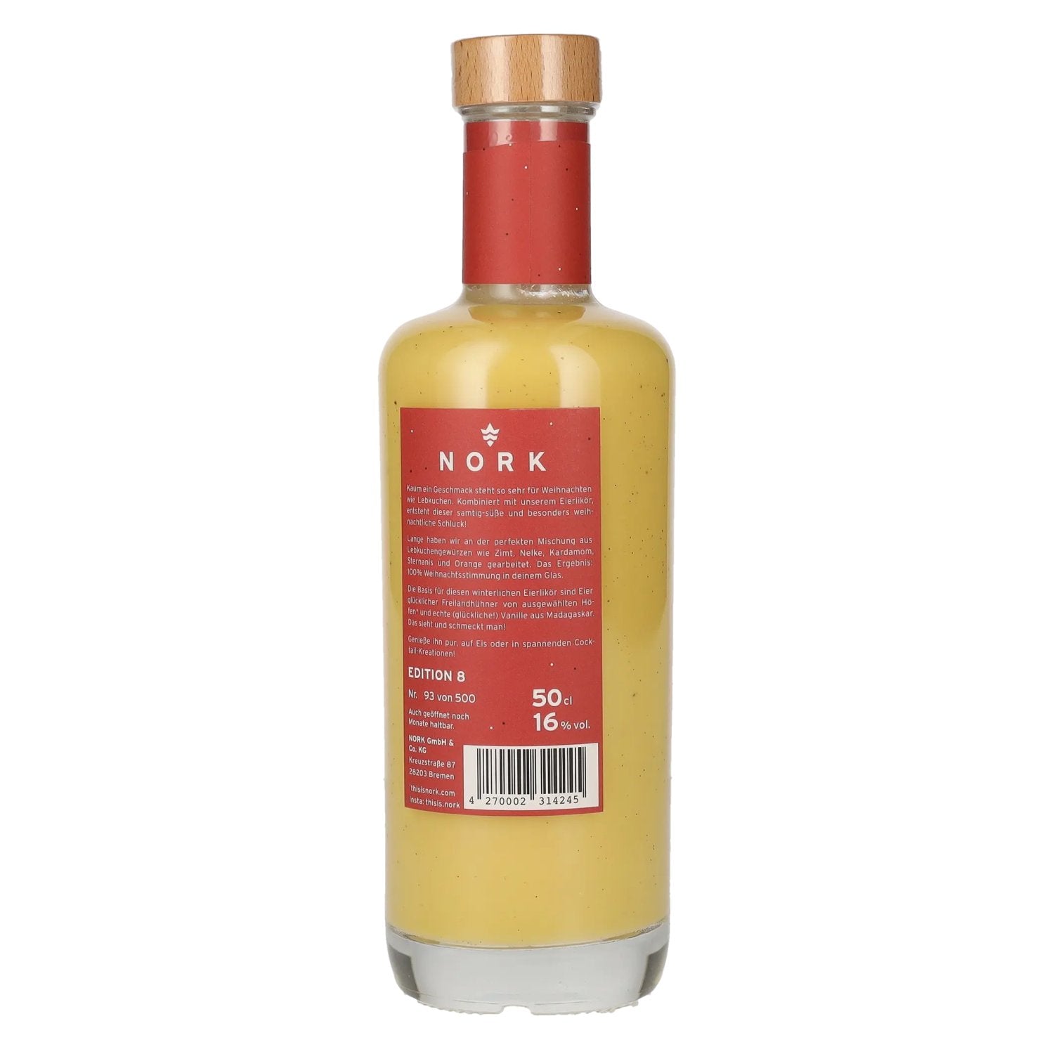 Nork Lebkuchen Eierlikör 16% Vol. 0,5l