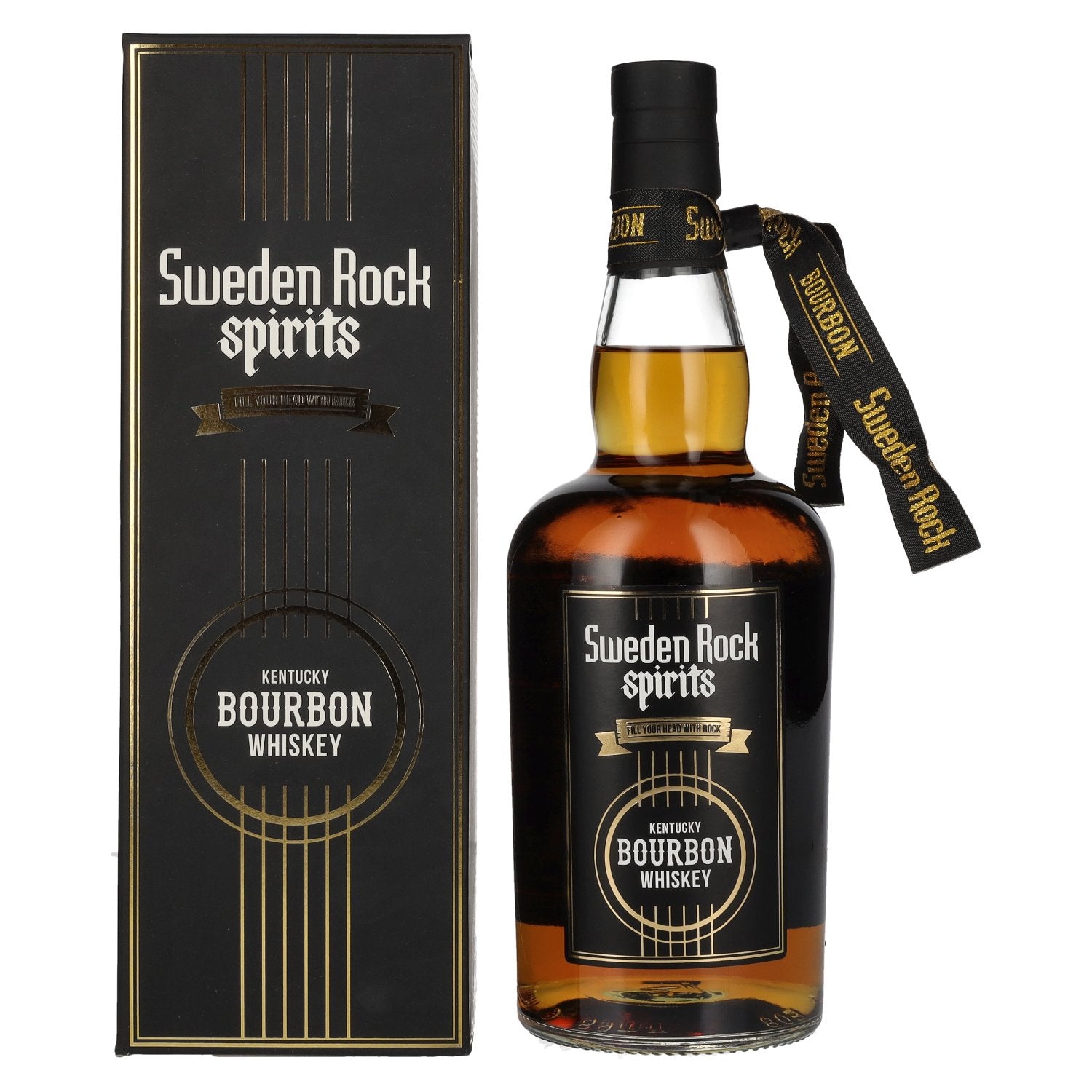 Sweden Rock Spirits Kentucky Bourbon Whiskey 44,7% Vol. 0,7l in geschenkverpakking