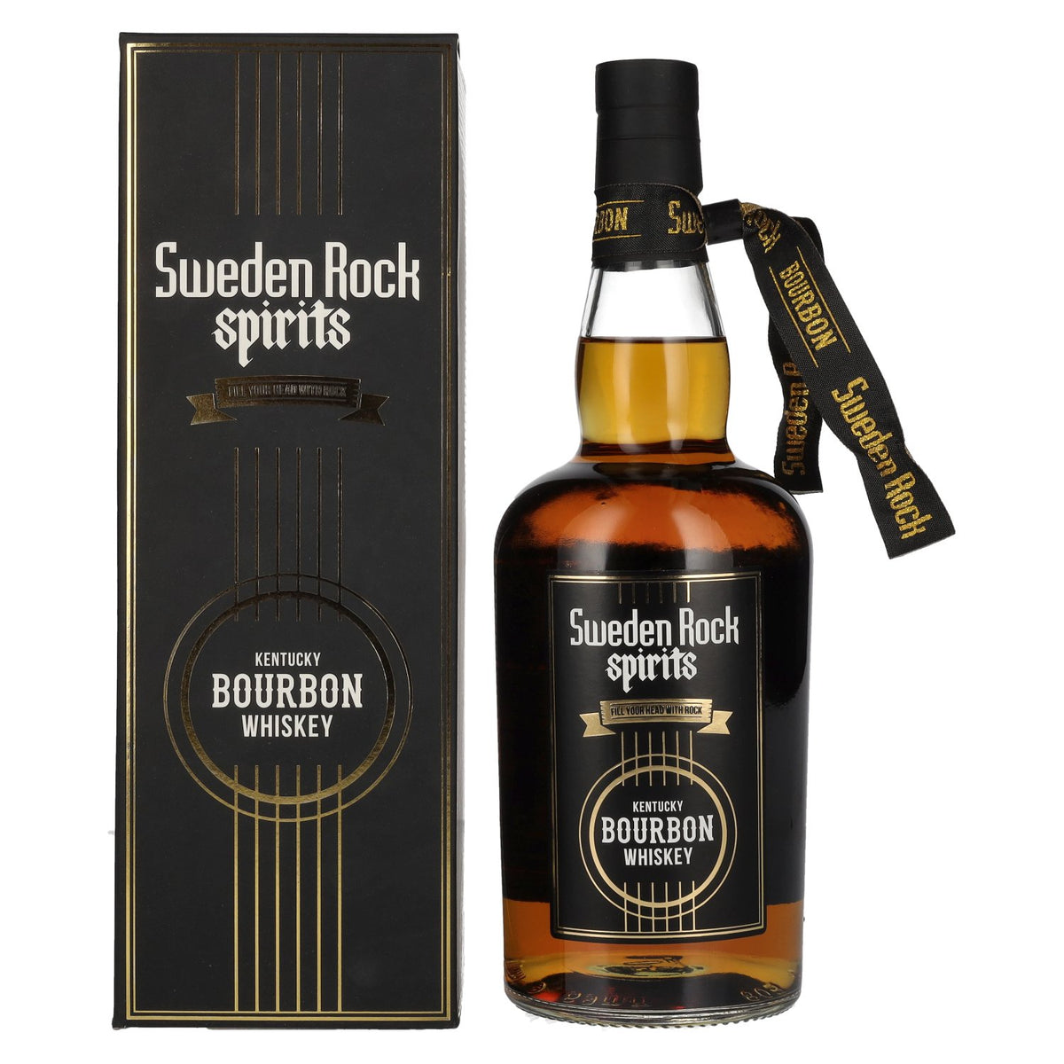 Sweden Rock Spirits Kentucky Bourbon Whisky 44.7% ABV 0.7l in a gift box