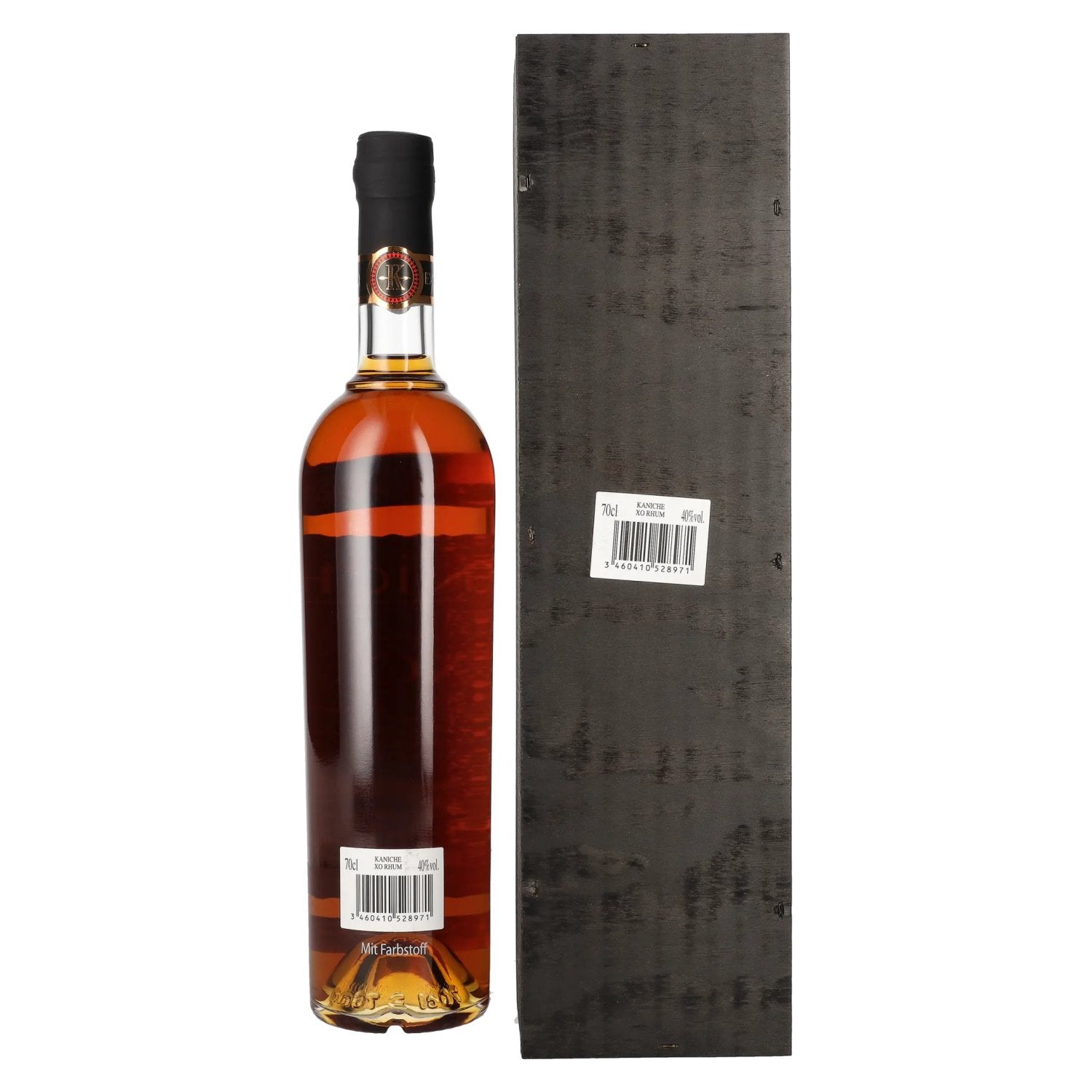 Kaniché Rum XO Double Wood Artisanal Rum 40% vol. 0,7l dans une caisse en bois