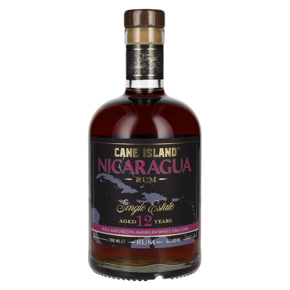 Cane Island NICARAGUA Rhum Single Estate 12 ans d'âge 43 % vol. 0,7 l