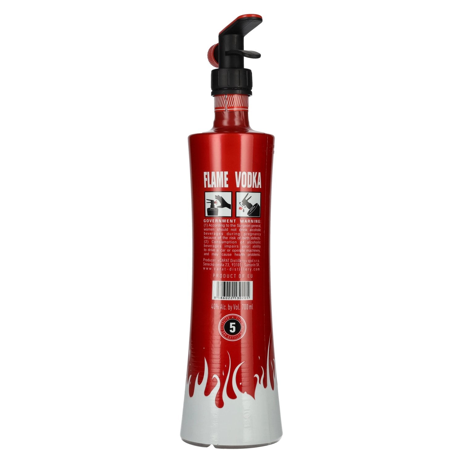 THE Flame Wodka 40% Vol. 0,7l