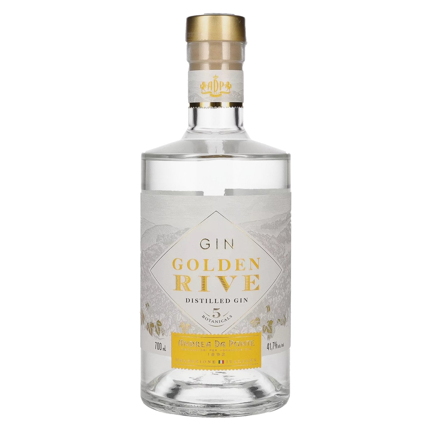 Andrea Da Ponte Golden Rive Gedistilleerde Gin 41,7% Vol. 0,7l