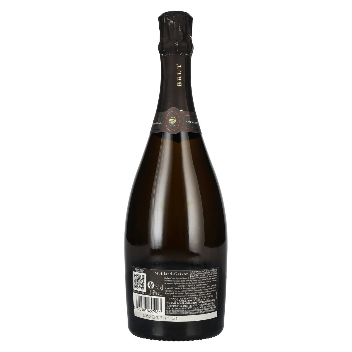 Moillard-Grivot Crémant de Bourgogne Chardonnay Brut Prestige 2022 11,5 % vol. 0,75 l