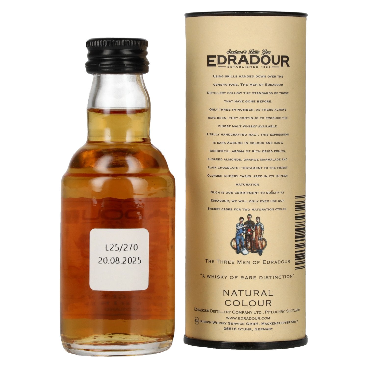 Edradour 10 Years Old 40% Vol. 0,05l in Geschenkbox