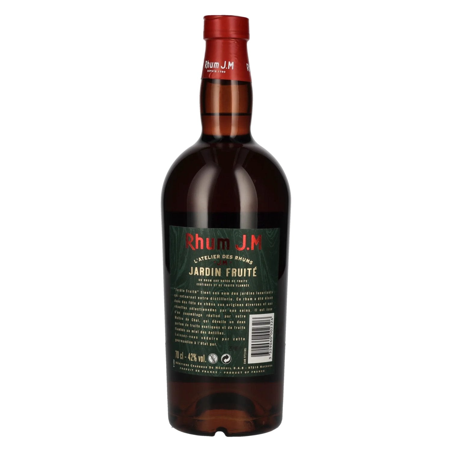 Rhum J.M JARDIN FRUITÉ Rhum Agricole 42% Vol. 0,7l