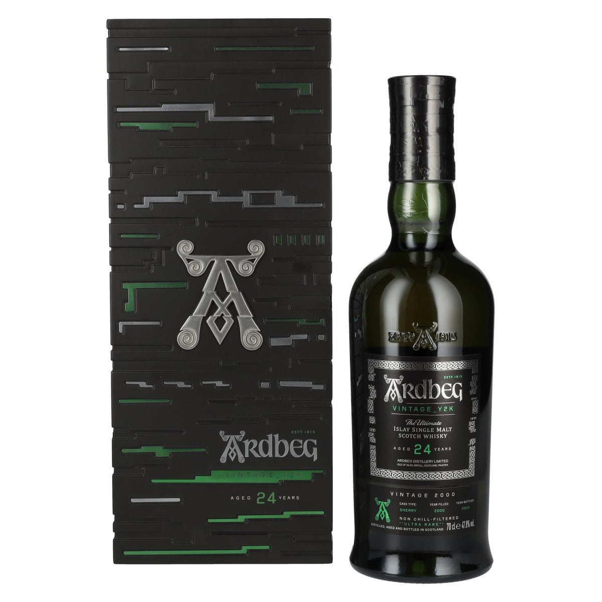 Ardbeg 24 Years Old The Ultimate Vintage Y2K 2000 47,8% vol. 0,7 l in geschenkverpakking