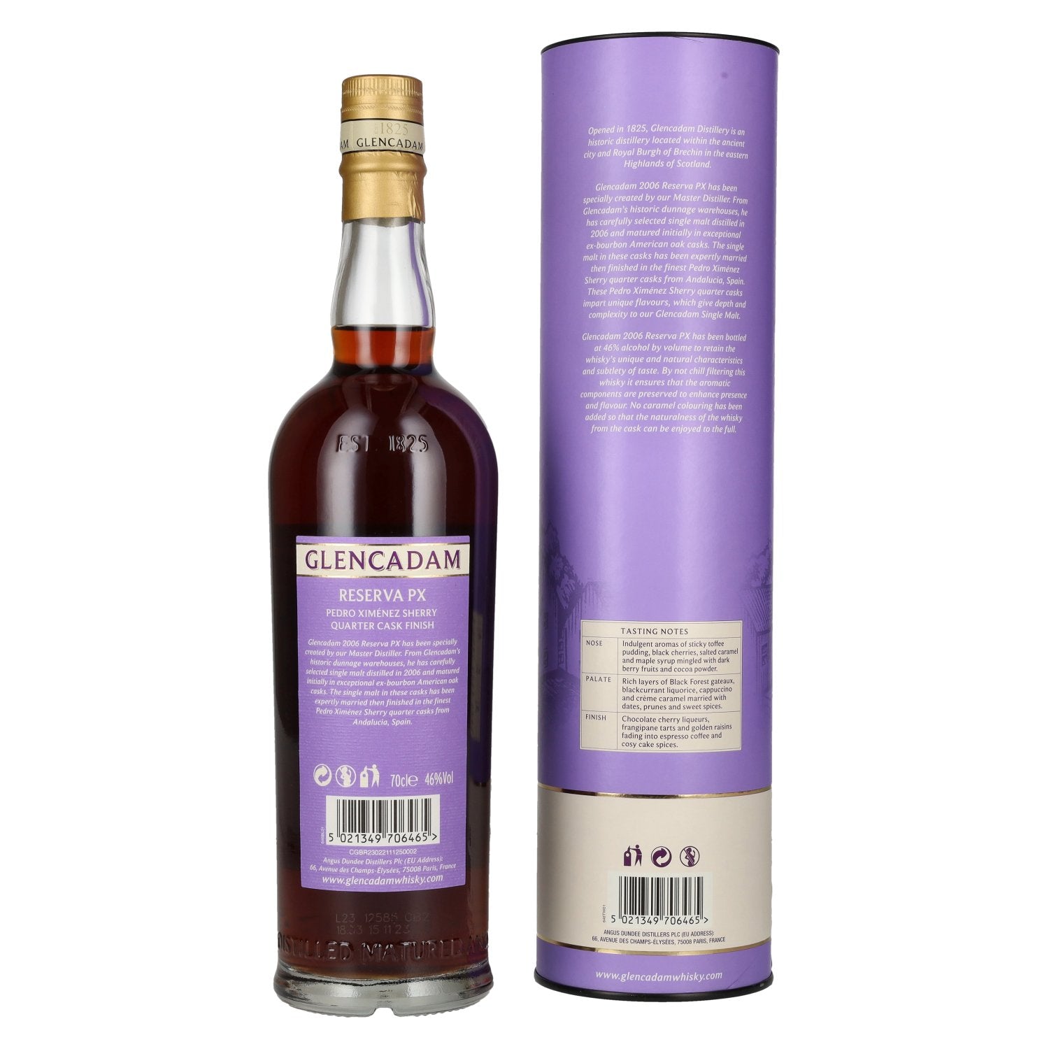 Glencadam 17 Years Old Reserva PX Sherry Quarter Cask Finish 46% Vol. 0,7l in geschenkverpakking