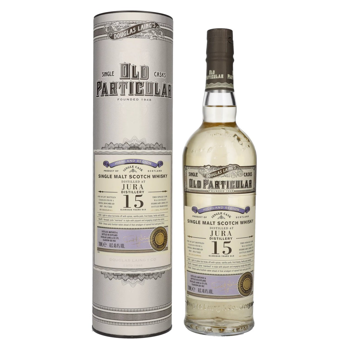Douglas Laing OLD PARTICULAR Jura 15 Years Old Single Cask Malt 2008 48,4% vol. 0,7 l in geschenkverpakking