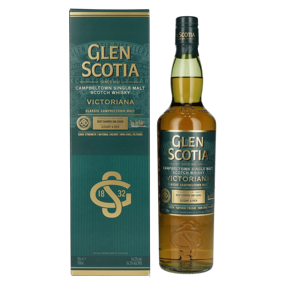 Glen Scotia VICTORIANA Single Malt Scotch Whisky 54,2% vol. 0,7 l in geschenkverpakking
